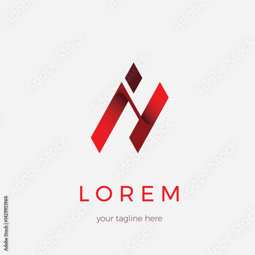 Free Download Red and dark gradient logo with initials iy with creative design - GFXLoad