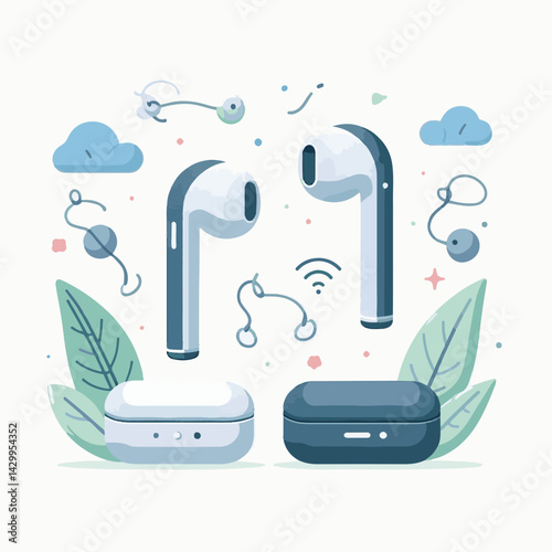 technology, music, earbuds, wireless, device, earphone, earphones, digital, phone, audio, communication, headphone, headset, sound, studio, gadget, mobile, business, listen, lifestyle, headphones, sma