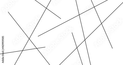 Random chaotic lines background. Abstract geometric pattern.