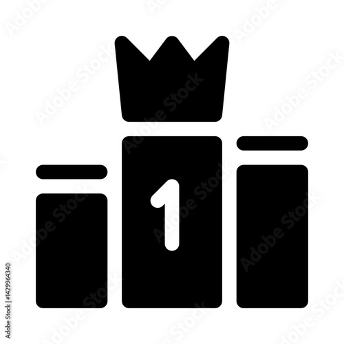 Leaderboard glyph icon