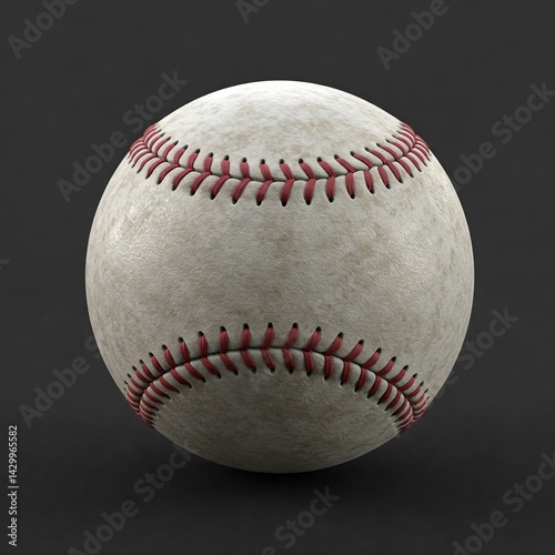 baseball on black
