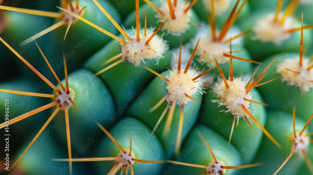 Obraz premium close-up view of a cactus surface