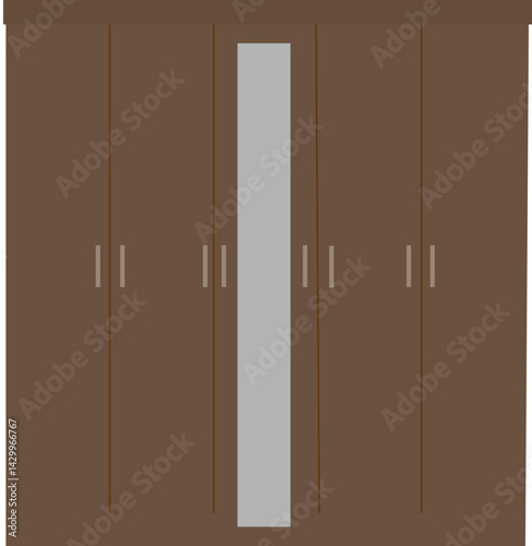 A pink colour lucrative multi door Almira
