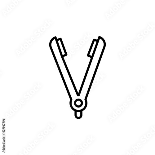 Hair straightener icons vector icon design. modern flat and line design