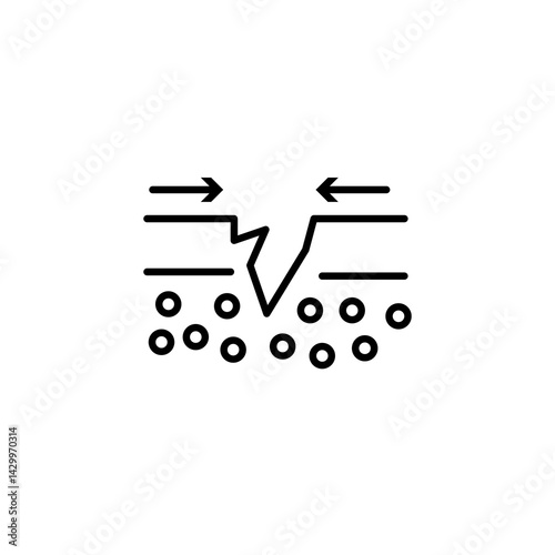 Skin healing icons vector icon design. modern flat and line design