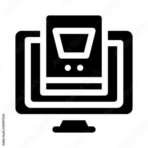 Online Store glyph icon