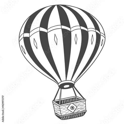 hot air balloon vector