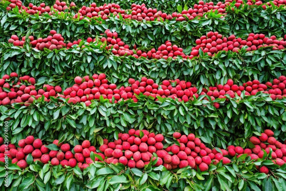 Obraz premium Lush red fruit on branches