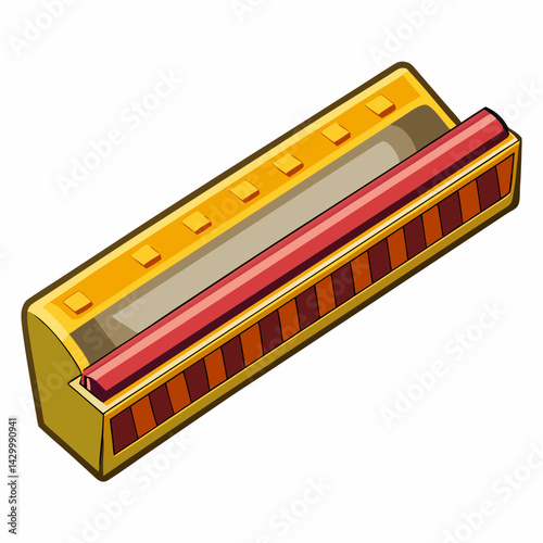 flute on white background