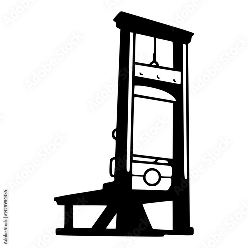 guillotine vector illustration