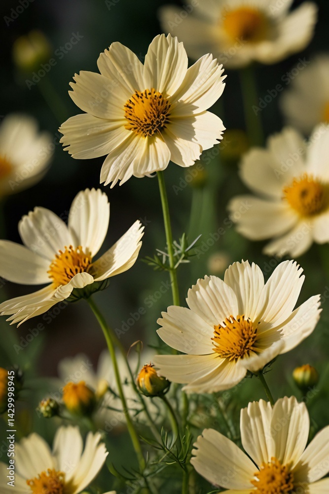 Fototapeta premium white daisies in a garden