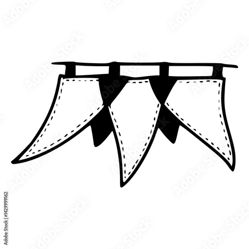 minimalist hanging pennants design