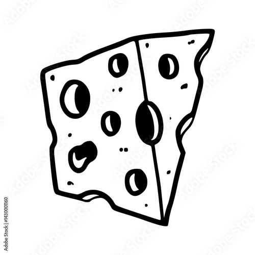 swiss cheese slice vector