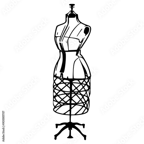 dressmaker's manikin clipart