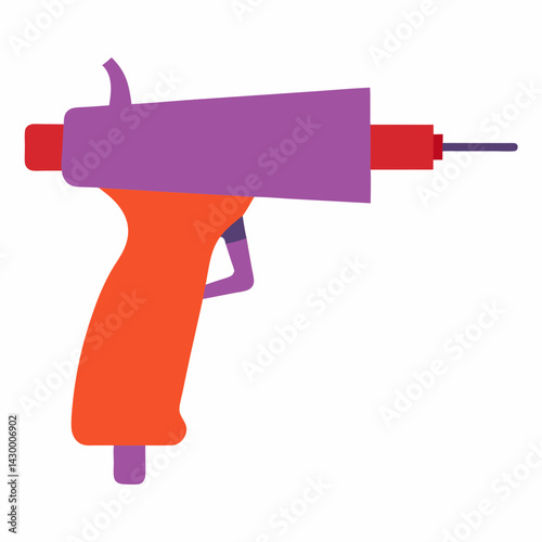 vector illustration of a drill