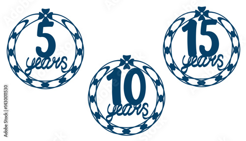 Anniversary milestones for cake and other decor. laser cutting
