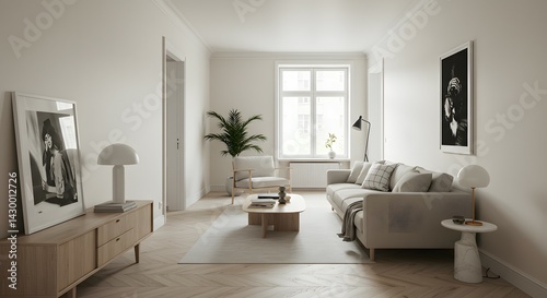 Modern Minimalist Living Room Design Light, Airy, and Serene Scandinavian-Inspired Interior