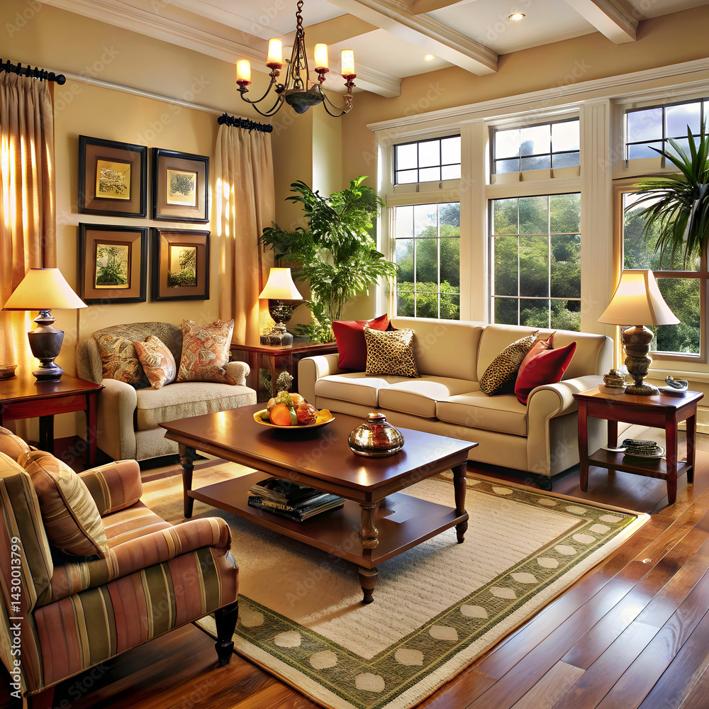 Fototapeta premium interior living room