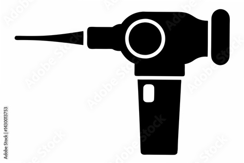 otoscope  silhouette vector 