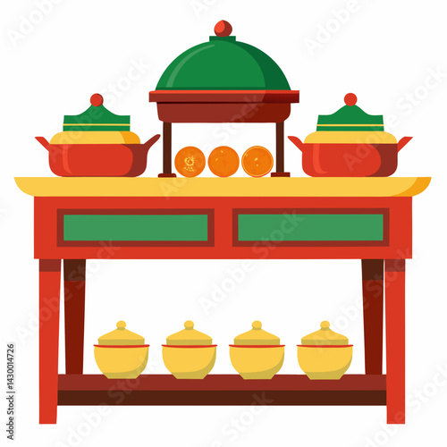 tea pot and cups
