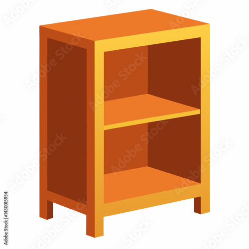 wooden cabinet isolated