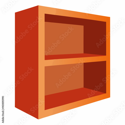 3d red box