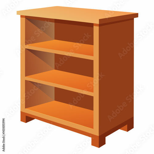wood shelf with shelves