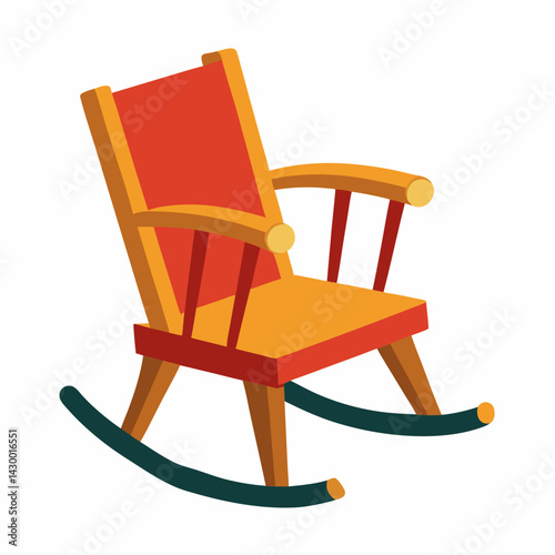 wooden rocking chair