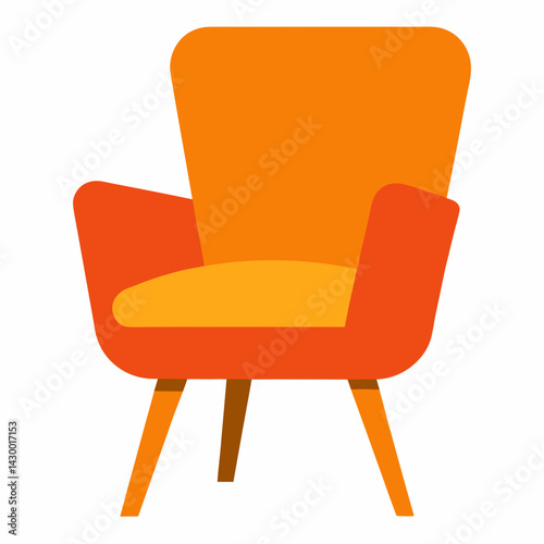 armchair isolated on white background