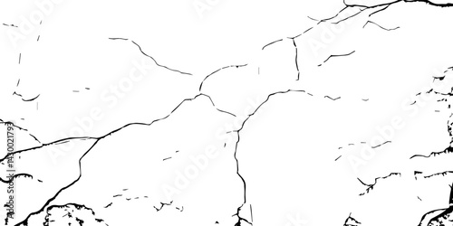 High-Resolution Vector Texture of Dry Cracked Earth with Transparent Background – Grunge Distressed Overlay Featuring Natural Split Lines and Soil Fractures	
