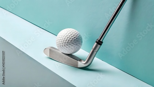 golf club and ball