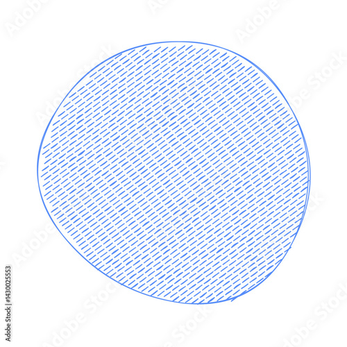 Abstract doodle shape decorative element