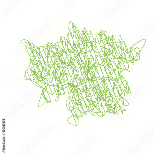 Abstract doodle shape decorative element