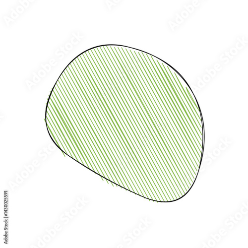 Abstract doodle shape decorative element