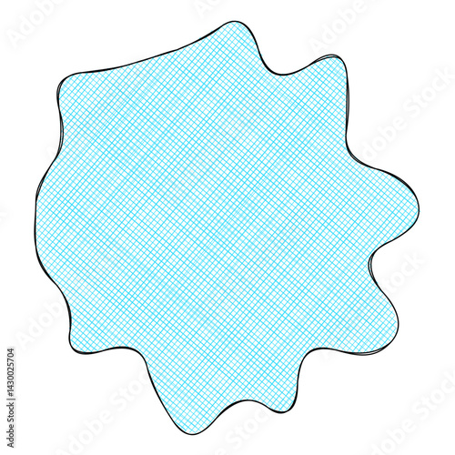 Abstract doodle shape decorative element