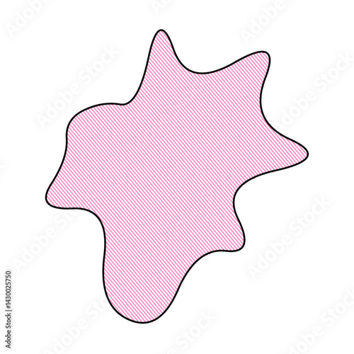 Abstract doodle shape decorative element