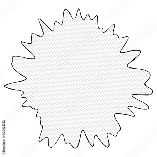 Abstract doodle shape decorative element