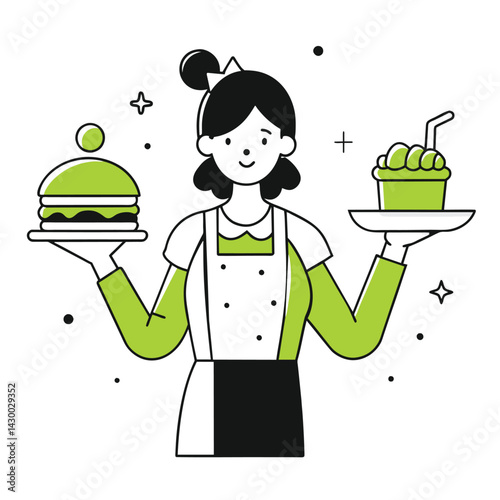 food ordering business illustration