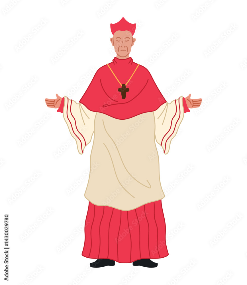 Cardinal Vestments Faith Ceremony