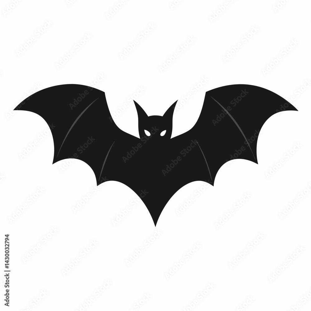 bat icon vector silhouette illustration isolated on white background bat icon vector silhouette illustration isolated on white background