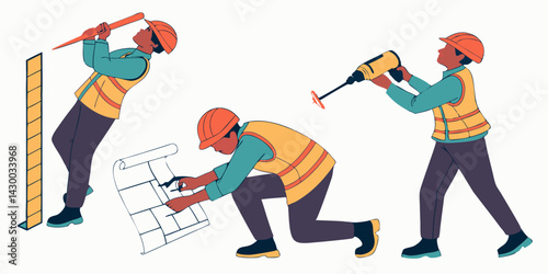 Construction Worker Vector Art
