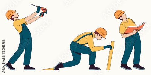 Construction Worker Vector Art