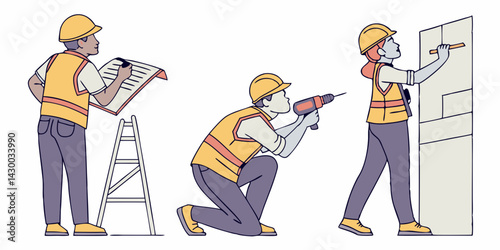 Construction Worker Vector Art