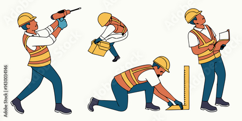 Construction Worker Vector Art