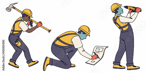 Construction Worker Vector Art