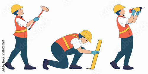 Construction Worker Vector Art
