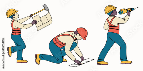 Construction Worker Vector Art