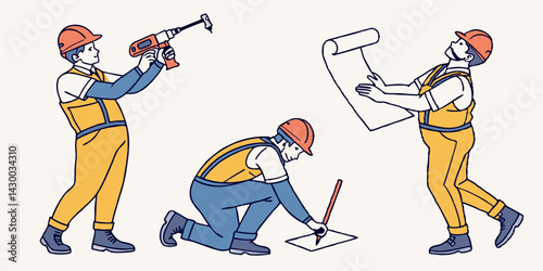 Construction Worker Vector Art