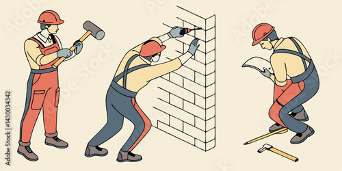 Construction Worker Vector Art