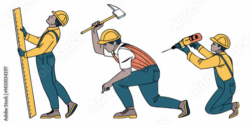 Construction Worker Vector Art